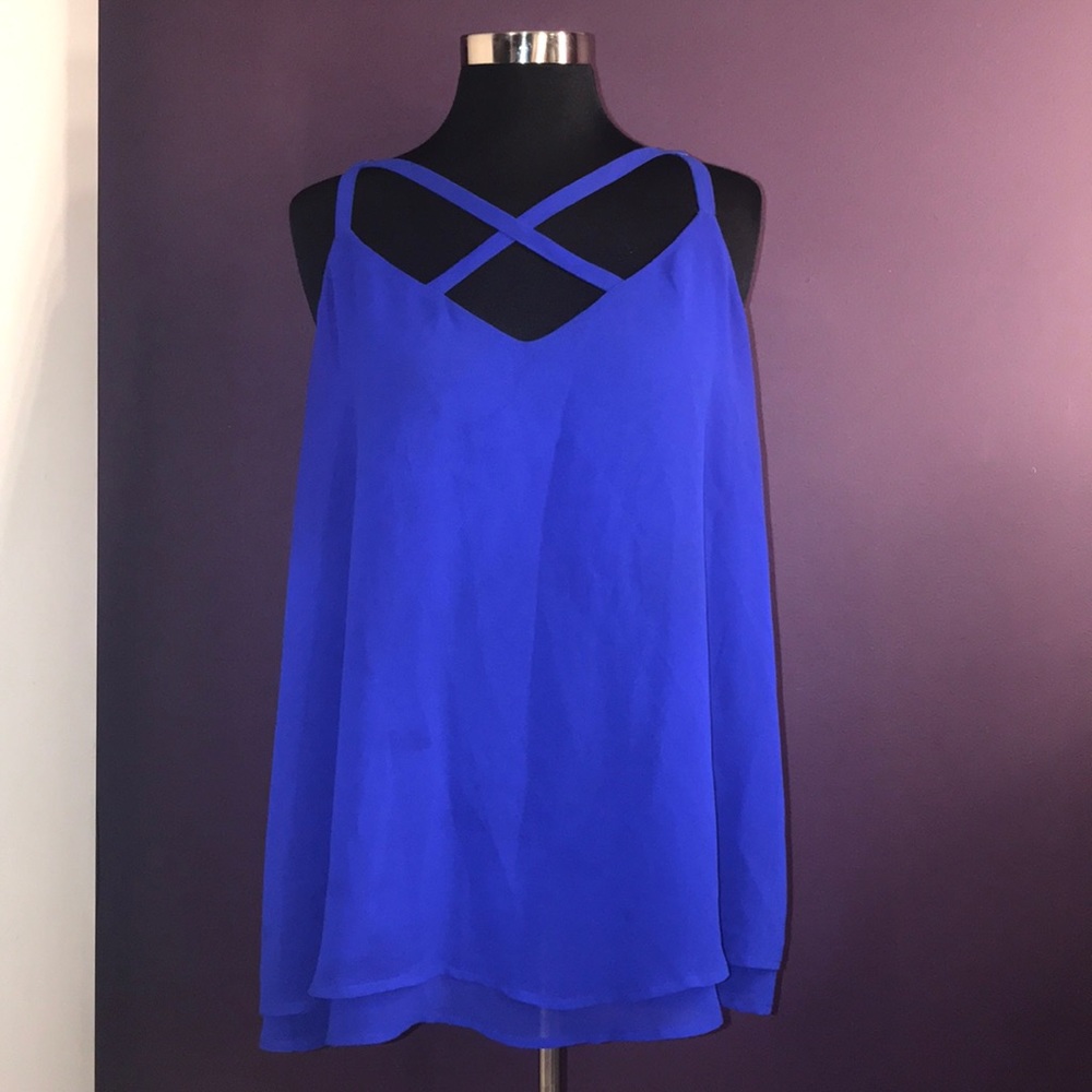 Torrid royal blue size 1 cross cross tank